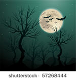 creepy tree halloween background