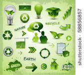 eco recycle environment icons