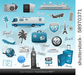 travel icons symbol collection. ...
