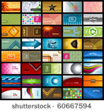 stock vector business card