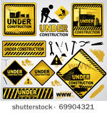 under construction signs