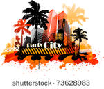 summer beach concept downtown...