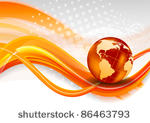 abstract orange background with ...