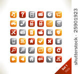 vector beautiful icon set. part ...