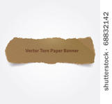 vector torn paper banner