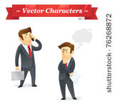 vector characters. business set ...