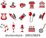vector icons pack   red series  ...