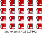 vector icons pack   red series  ...