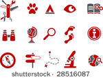 vector icons pack   red series  ...