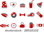 vector icons pack   red series  ...