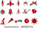 vector icons pack   red series  ...
