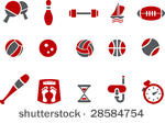 vector icons pack   red series  ...