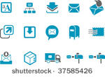 vector icons pack   blue series ...