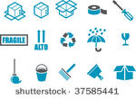 vector icons pack   blue series ...