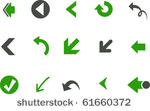 vector icons pack   green...