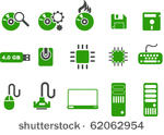 vector icons pack   green...