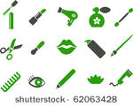vector icons pack   green...