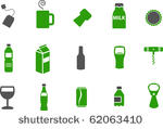 vector icons pack   green...