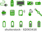 vector icons pack   green...