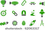 vector icons pack   green...