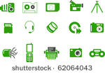 vector icons pack   green...