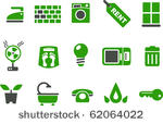 vector icons pack   green...