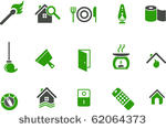 vector icons pack   green...