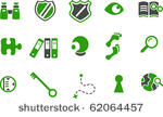 vector icons pack   green...
