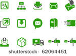 vector icons pack   green...