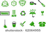 vector icons pack   green...