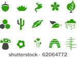 vector icons pack   green...