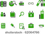 vector icons pack   green...
