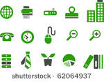 vector icons pack   green...