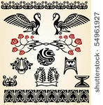 art nouveau bird