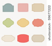 vector set of vintage frames  3