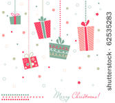 christmas gift boxes card