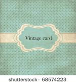 polka dot design  blue vintage...