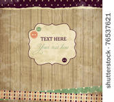 scrap card vintage  design