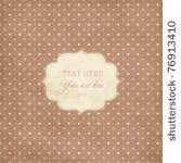 scrap template vintage polka...
