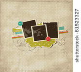 scrap template with blank space ...