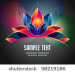 colorful banner with flowers...