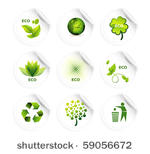 set of ecology icons eps10