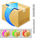 vector illustration of box...