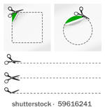 vector illustration of scissors....