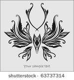 abstract  butterfly for design
