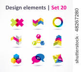 business design elements   icon ...