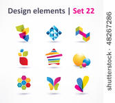 business design elements   icon ...