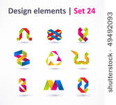 business design elements   icon ...