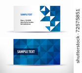 vector business card set