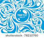 blue water abstract curly...